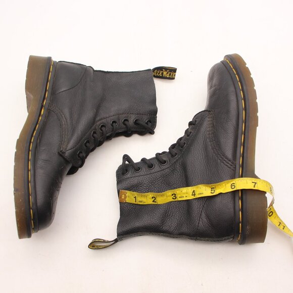 Doc Dr. Martens Pascal 8 Eye Combat Boots Women's US Size 7 Black Leather - Picture 5 of 9